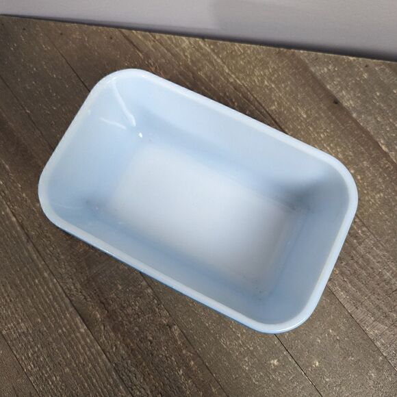 Pyrex refrigerator dishes,  Pyrex vintage, Primary blue Refrigerator dish,  no l - Picture 6 of 7